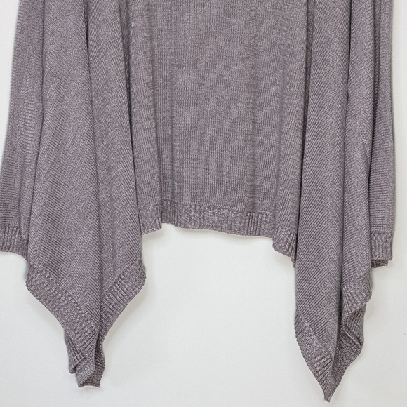 Lululemon Cashmere Divinity Shrug Lunar Rock Iced Iris Gray Poncho Cardigan - Picture 12 of 14